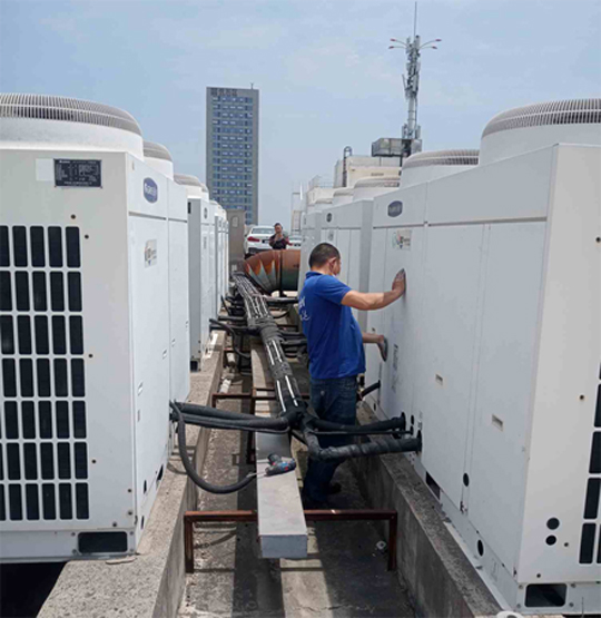 万秀中央空调制热和不制冷系统维修方法